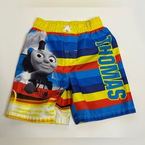 Thomas & Friends Boys 2016 Thomas Limited Swim Trunks. Size 4T. EUC.